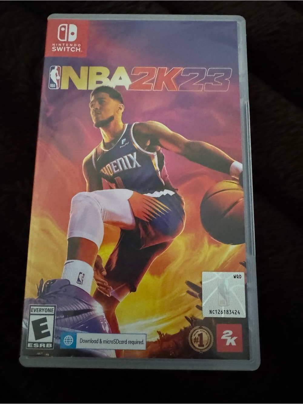NBA 2K23 Nintendo Switch Game - Purple and Orange Cover